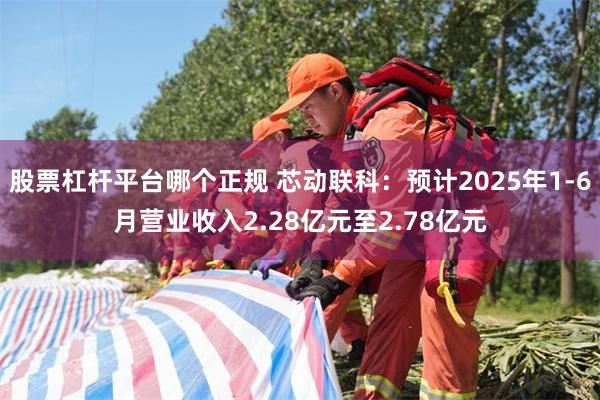 股票杠杆平台哪个正规 芯动联科：预计2025年1-6月营业收入2.28亿元至2.78亿元