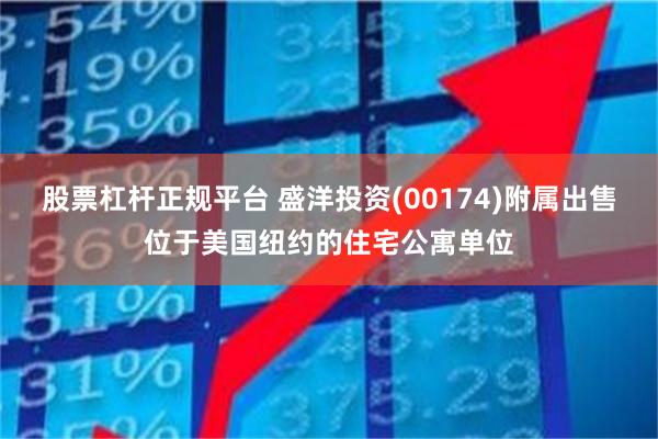 股票杠杆正规平台 盛洋投资(00174)附属出售位于美国纽约的住宅公寓单位