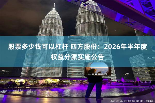 股票多少钱可以杠杆 四方股份：2026年半年度权益分派实施公告