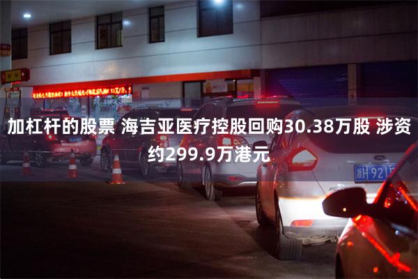 加杠杆的股票 海吉亚医疗控股回购30.38万股 涉资约299.9万港元