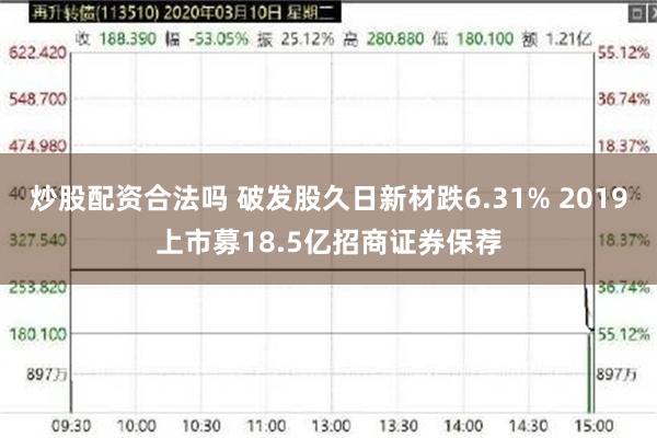 炒股配资合法吗 破发股久日新材跌6.31% 2019上市募18.5亿招商证券保荐